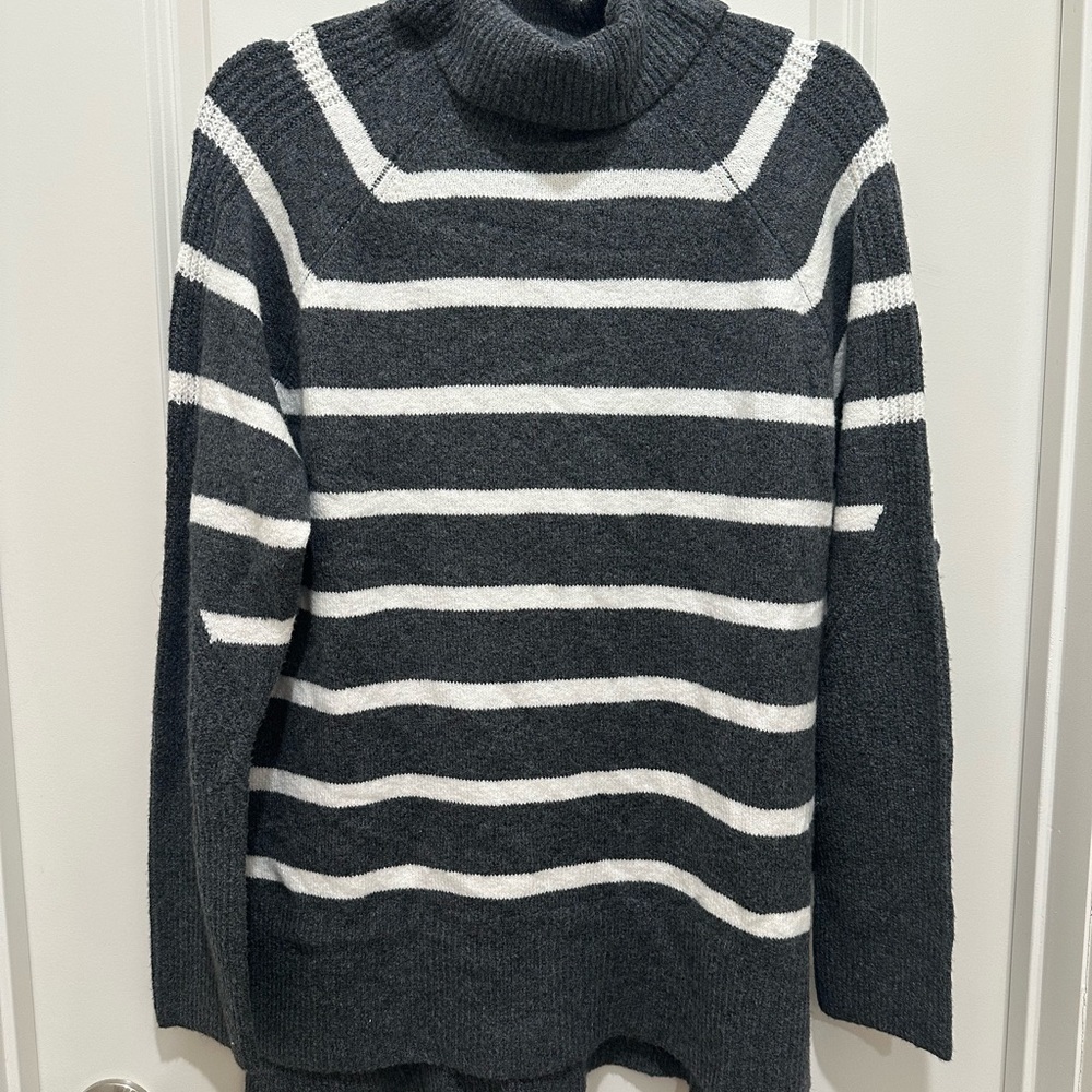a new day Striped Turtleneck Sweater